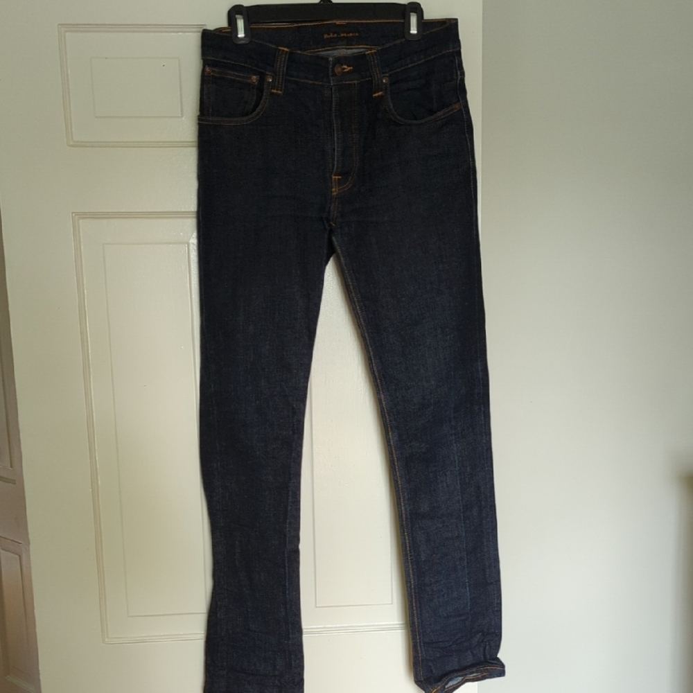 Nudie Jeans Blue Slim Fit Denim
